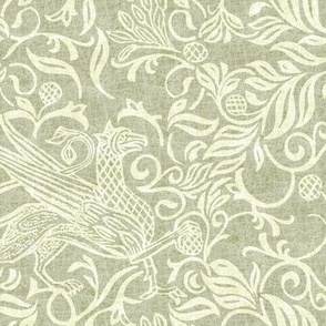 Griffon- sage green background