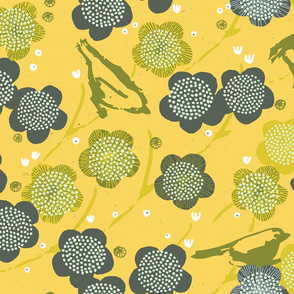 Birds and Blooms M+M Yolk by Friztin