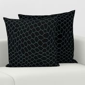 Fishnet by Minikuosi (Grid, Net, Web, Hockey Goal, Football Goal) Mint and Black Large Scale