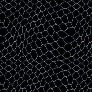 Fishnet by Minikuosi (Grid, Net, Web, Hockey Goal, Football Goal) Mint and Black Small Size