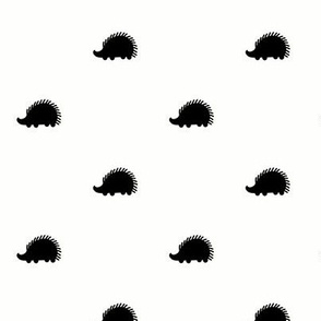 Black and white Hedgehog Dots