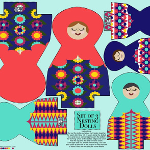 Nesting Dolls Plush Cut and Sew 