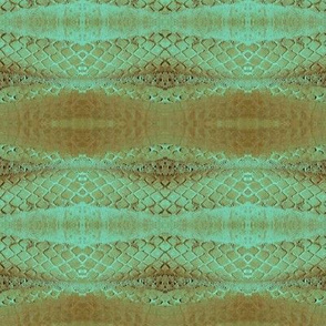 Horizontal Snakeskin (Green & Umber)