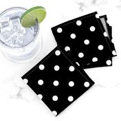 Licorice Black and White Polka Dots