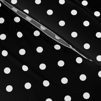 Licorice Black and White Polka Dots