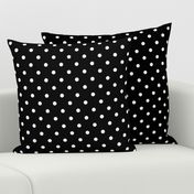 Licorice Black and White Polka Dots