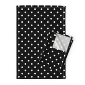 Licorice Black and White Polka Dots