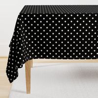 Licorice Black and White Polka Dots