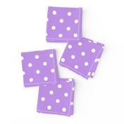 Lilac and White Polka Dots