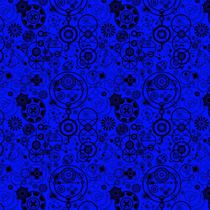 Blue Blooming Circles