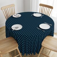 Navy and Turquoise Polka Dots