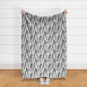 Boho Feathers Dove Gray