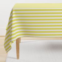 Citron and White Wide Stripes