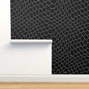 Fishnet by Minikuosi (Grid, Net, Web, Hockey Goal, Football Goal) Black and White Large Scale