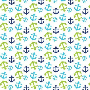 Navy and Green Nautical 06