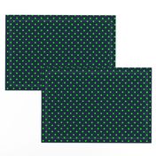 Mini Navy and Lime Polka Dots