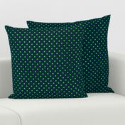 Mini Navy and Lime Polka Dots