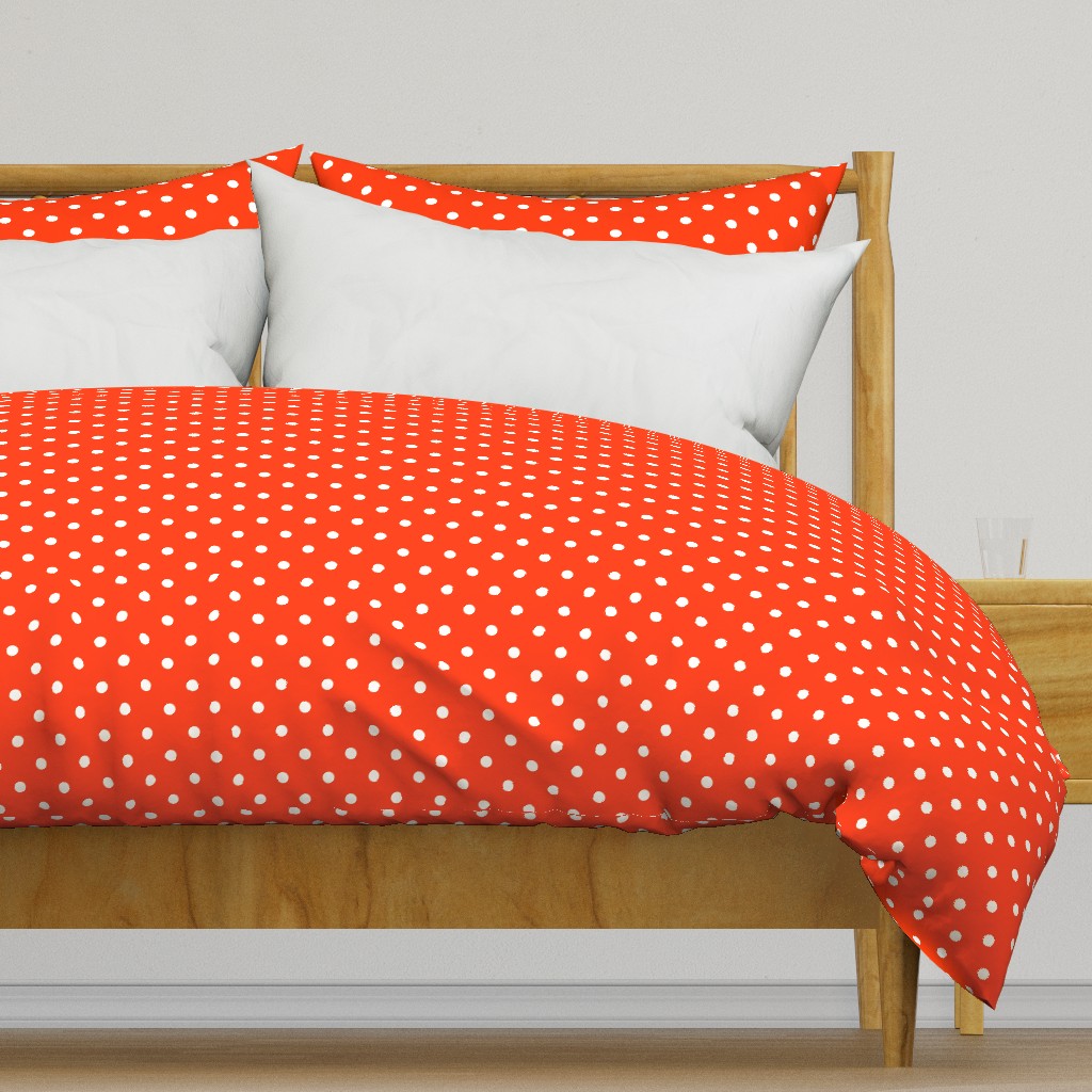 Orange-Pop-and-White-Polka-Dots