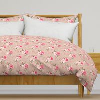 rose chintz pink and tan