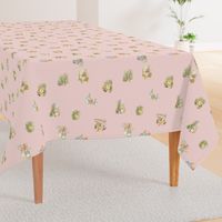 Peter Rabbit Character Toss Light Pink Gingham