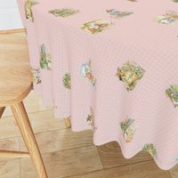 Peter Rabbit Character Toss Light Pink Gingham