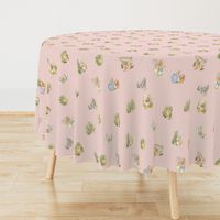 Peter Rabbit Character Toss Light Pink Gingham