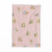 Peter Rabbit Character Toss Light Pink Gingham