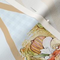 Peter Rabbit Bunting Panel - Light Blue - Large Size