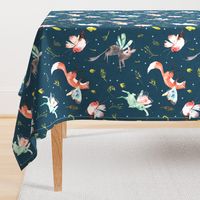 Mythica LARGE (teal linen) 