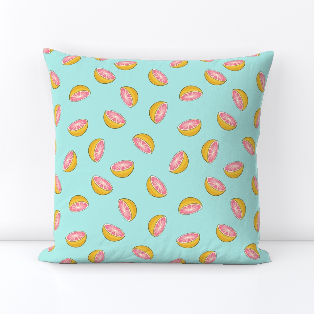 (small scale) grapefruit - summer fabric