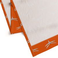 Dragonfly On Deep Orange