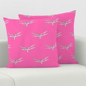 Dragonfly On Hot Pink