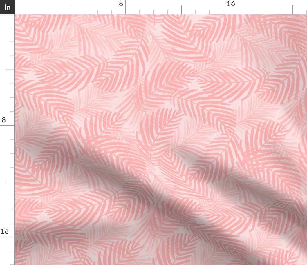 palm print fabric pink nursery soft baby fabric