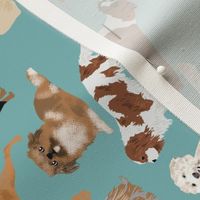 2020 dog breeds tea towel calendar - gulf blue
