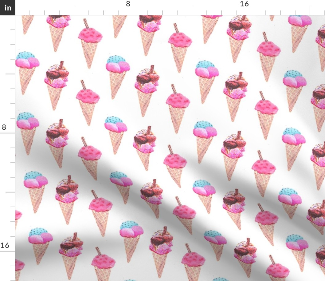 icecream cones in pink // summer ice cream cones