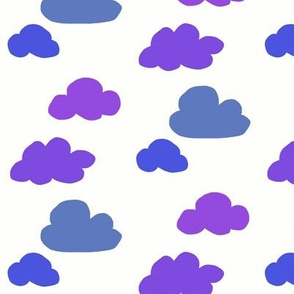Purple puff clouds