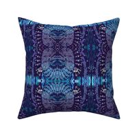 Western Native Tribal Pattern 1 Blue Plum