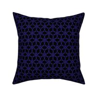 Interlocking Floral (purple on black)