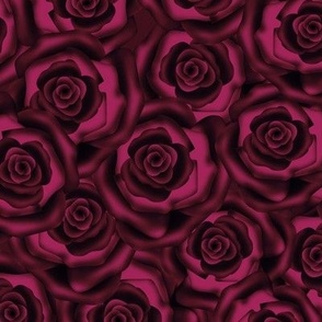 dark burgundy silk roses 