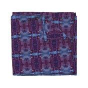 Western Tribal Native Pattern 1 Purple Aqua