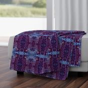 Western Tribal Native Pattern 1 Purple Aqua