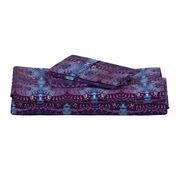 Western Tribal Native Pattern 1 Purple Aqua