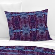 Western Tribal Native Pattern 1 Purple Aqua