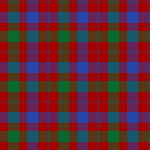 Isabella (MacTavish) Fraser Wedding tartan, 6" modern colors, 1785