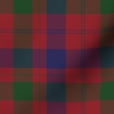 Isabella  (MacTavish) Fraser Wedding tartan, 6" muted  colors, 1785 (1/3 scale)