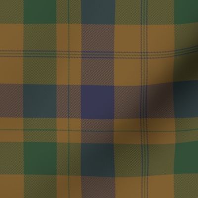 Isabella  (MacTavish) Fraser Wedding tartan, 6" weathered colors, 1785