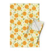 Orange Citrus Pattern- Larger Print