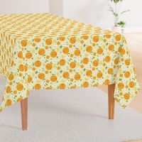 Orange Citrus Pattern- Larger Print