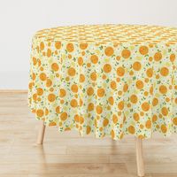 Orange Citrus Pattern- Larger Print