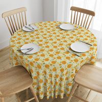 Orange Citrus Pattern- Larger Print